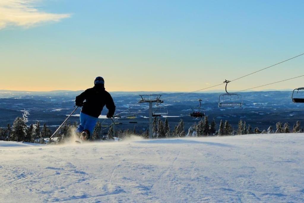 Leilighet Med Panoramautsikt Sjusjoen Innendors Parkering 外观 照片