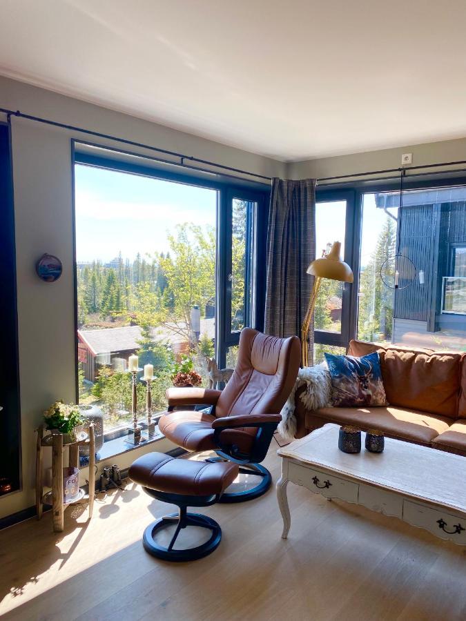 Leilighet Med Panoramautsikt Sjusjoen Innendors Parkering 外观 照片