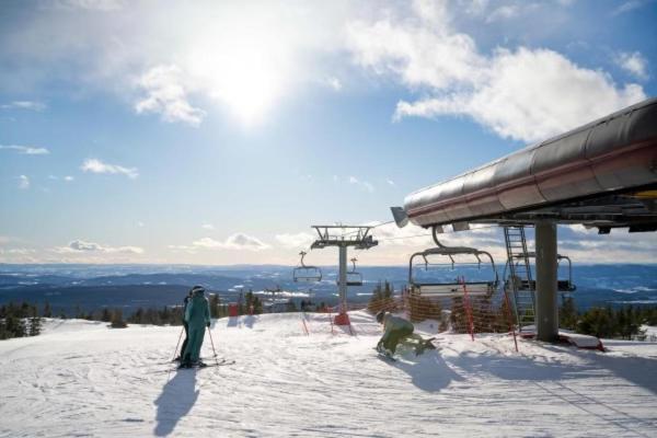 Leilighet Med Panoramautsikt Sjusjoen Innendors Parkering 外观 照片